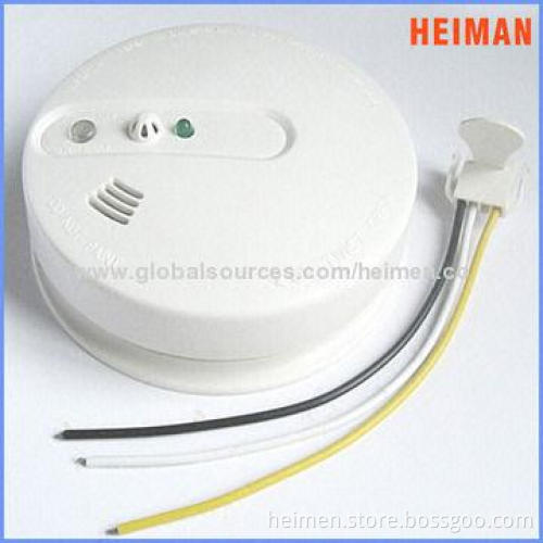 AC Power Wireless Interconnected Optical Smoke Alarm with Backup Battery, 110/220V AC Power Supply